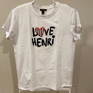 Henri Bendel Love Henri White Tshirt
